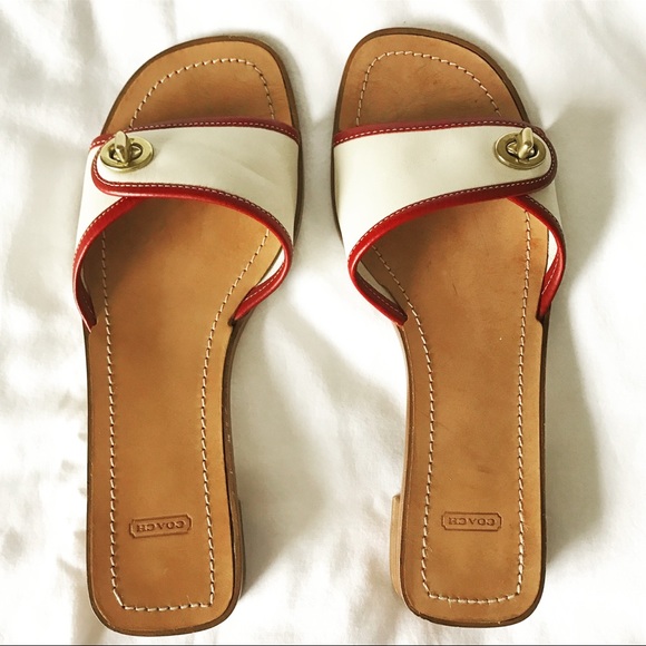 ladies cream sandals
